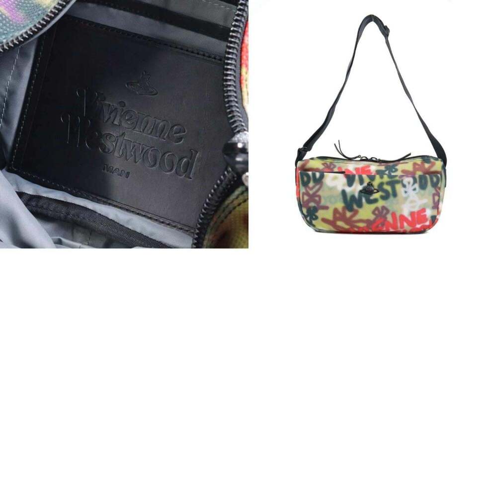 Vivienne Westwood Shoulder Bag Mesh Multicolor x Black Men's Women's h30925g - Picture 5 of 5
